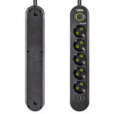 Vea VA-21561 5'li 3 USB'li 1.5 Metre Akım Korumalı Priz Siyah