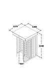 T2500K Single 3 Kollu ECO Boy Turnike Tamamı Paslanmaz (215 Kg)