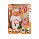 Çocuk 030021 Sunman, Bebelou Yemek Zamanı Sesli Bebek Seti 35 cm / +3 yaş