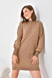 Ftz Women Kadın Basic Tunik Kahve 20167