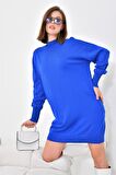 Ftz Women Kadın Basic Tunik Saks Mavi 20167