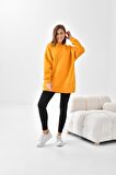 Ftz Women Kadın 3 İp Şardonlu Sweatshirt Hardal 10001