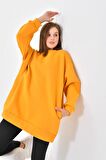 Ftz Women Kadın 3 İp Şardonlu Sweatshirt Hardal 10001