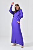 Ftz Women Kadın Düz Basic Tunik Mor 20677