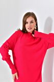 Ftz Women Kadın Düz Basic Tunik Fuşya 20677