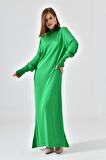 Ftz Women Kadın Düz Basic Tunik Yeşil 20677