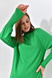 Ftz Women Kadın Düz Basic Tunik Yeşil 20677
