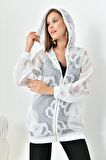 Ftz Women Kadın Kesme Jakar Cap Ekru 30845