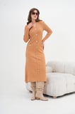 FTZ Women Kadın Fitilli Elbise  Camel 20847