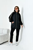 Ftz Kadın Kapitone Detay Takım Siyah 30910