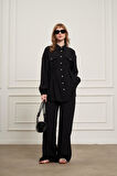 FTZ Women Kadın Pantolonlu Takım  Siyah 31078