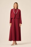 FTZ Women Kadın Ceket Elbise Takım  Bordo 31210