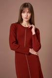 FTZ Women Kadın Taş Detay Elbise  Kiremit 25253