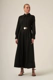 FTZ Women Kadın Cotton Elbise  Siyah 31350
