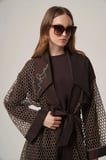 FTZ Women Kadın Nakışlı Takım  Kahve 31368