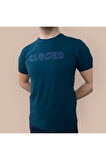 Erkek  Nakış Baskılı Yumuşak Pamuklu T-Shirt