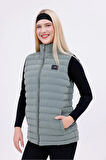 Kadın Nova Kumaş Şişme Yelek - İç Cepli
