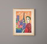İkigai Paris Ahşap Tablo