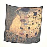 Gustav Klimt The Kiss Desenli Bandana