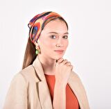 Kandisky Squares With Circles Desenli Bandana