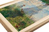 Monet Walking With Parasol Ahşap Tablo