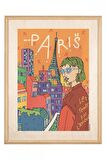İkigai Paris Kadın Ahşap Tablo