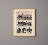 Train Ahşap Tablo