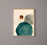 Triple Art Circles Ahşap Tablo