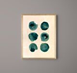 Triple Art Circles Ahşap Tablo