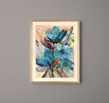 Triple Art Flower Ahşap Tablo
