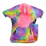 Morikukko Unicorn Büyük Boy Kapüşonlu Sırt Çantası