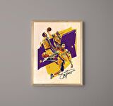 Kobe Bryant Ahşap Tablo