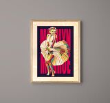 Marilyn Monroe 4 Ahşap Tablo