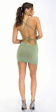 Sandy Cut Out Detay Askılı Mini Elbise