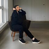 Unisex Üç İplik Şardonlu Kapüşonlu Hırkalı Eşofman Takımı