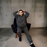 Unisex Üç İplik Şardonlu Sweatshirt Eşofman Takımı