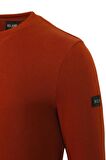 Kiremit Erkek Sweatshirt Bisiklet Yaka 3 İplik Yıkamalı Slim Fit Sweatshirt NCS JEANS 1617