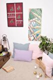 Peraluna FREE PILLOW %100 Organik Pamuk Triko Yastık Kılıfı 60X40 CM Lila