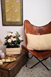 Peraluna FREE PILLOW %100 Organik Pamuk Triko Yastık Kılıfı 60X40 CM Taş