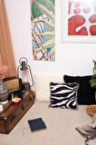 Peraluna ZEBRA PILLOW %100 Organik Pamuk Triko Yastık Kılıfı 45X45 CM Lacivert