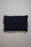 Peraluna ZEBRA PILLOW %100 Organik Pamuk Triko Yastık Kılıfı 60x40 CM Lacivert