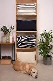 Peraluna ZEBRA PILLOW %100 Organik Pamuk Triko Yastık Kılıfı 60x40 CM Lacivert
