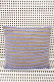 Peraluna LUXURY PILLOW Simli Çizgili Triko Yastık Kılıfı 45X45 CM Açık Lila/Gold