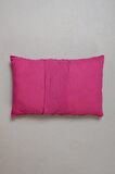 Peraluna FOAM PILLOW Şifon Şerit Triko Yastık Kılıfı 60X40 CM Fuşya