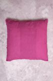 Peraluna FOAM PILLOW Şifon Şerit Triko Yastık Kılıfı 45X45 CM Fuşya