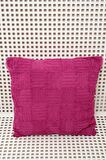 Peraluna FOAM PILLOW Şifon Şerit Triko Yastık Kılıfı 45X45 CM Fuşya