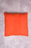 Peraluna FOAM PILLOW Şifon Şerit Triko Yastık Kılıfı 45X45 CM Turuncu