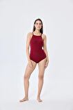 Styleboom X Peraluna GRETA BODY Halter Yaka Arkası Çapraz Alttan Çıtçıtlı Kadın Triko Body - Bordo