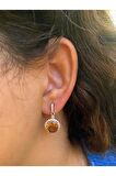 Bayan Zultanit Swarovski Taş Detay Küpe