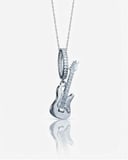 Kadın Gümüş Bileklik Uyumlu Gitar Model Charm